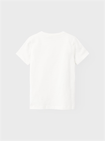 NAME IT T-shirt Med Print Victor White Alyssum
